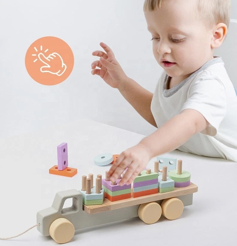 Wooden Shape Sorting Truck